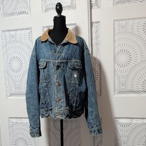 Vintage 80s Lee Storm Rider Jacket with Tan Courdory Collar